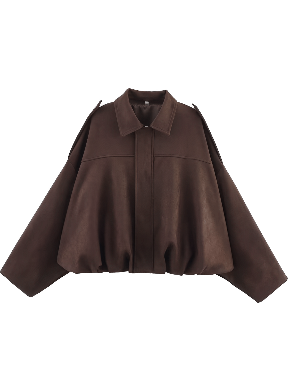 Herminia | Chaqueta Bomber Oversized Zíper Recortes