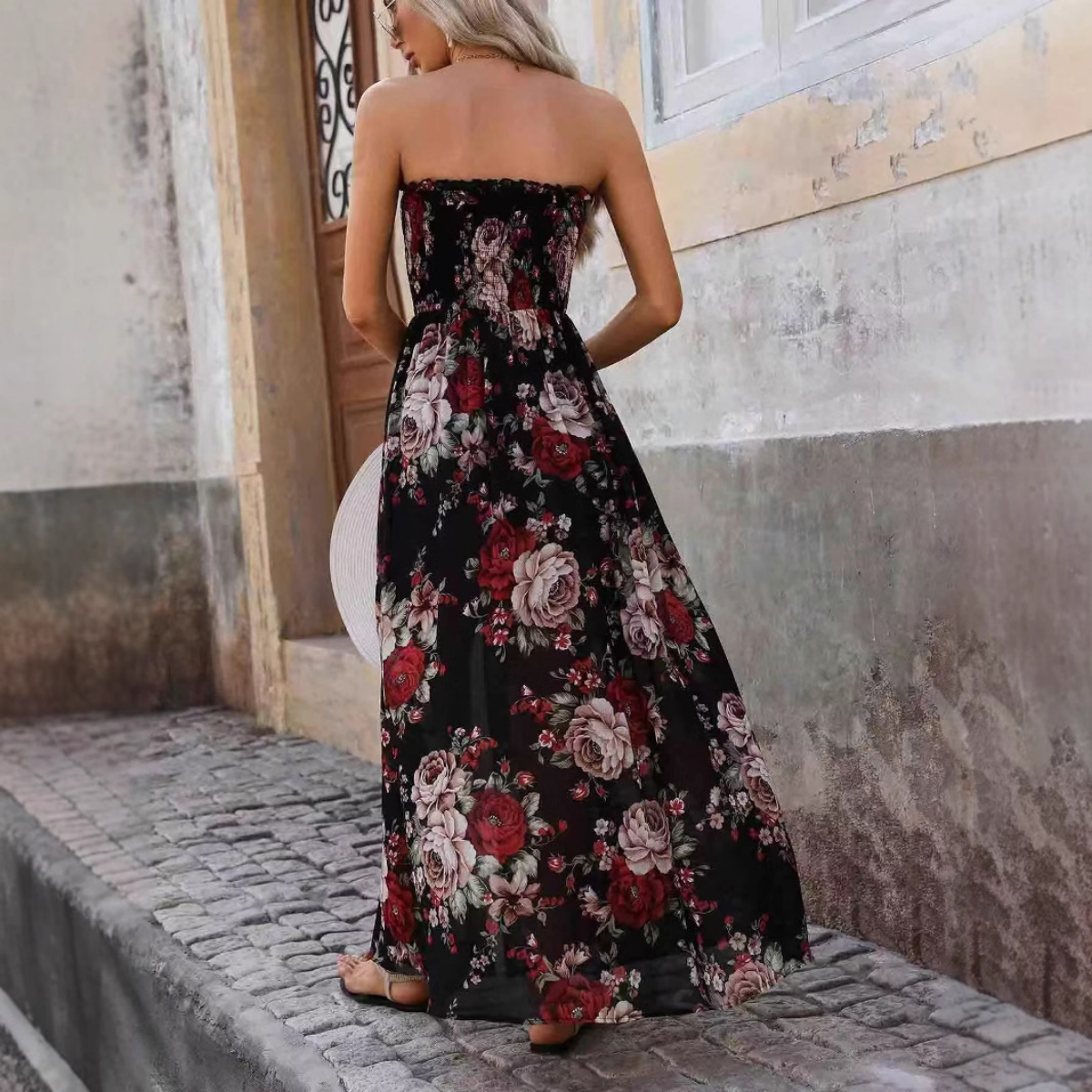 Vestido Largo Estampado Floral Barcelona
