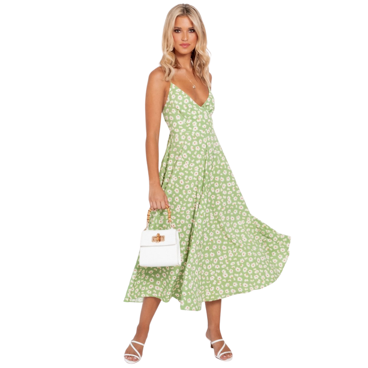 Vestido Midi Estampado Floral Venecia