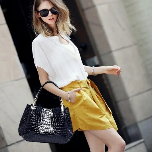Sophia™ | Bolso Tote efecto Cocodrilo