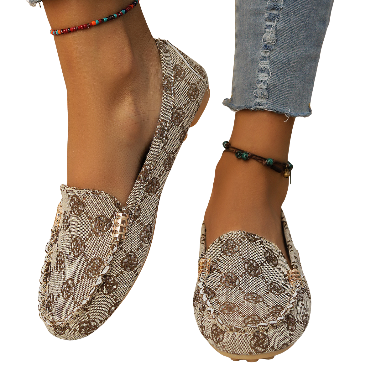 Mocasín Femenino Estampado Dublin
