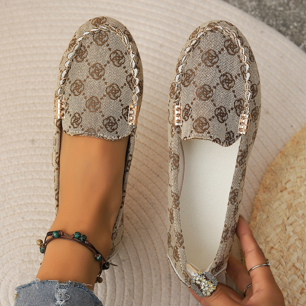 Mocasín Femenino Estampado Dublin