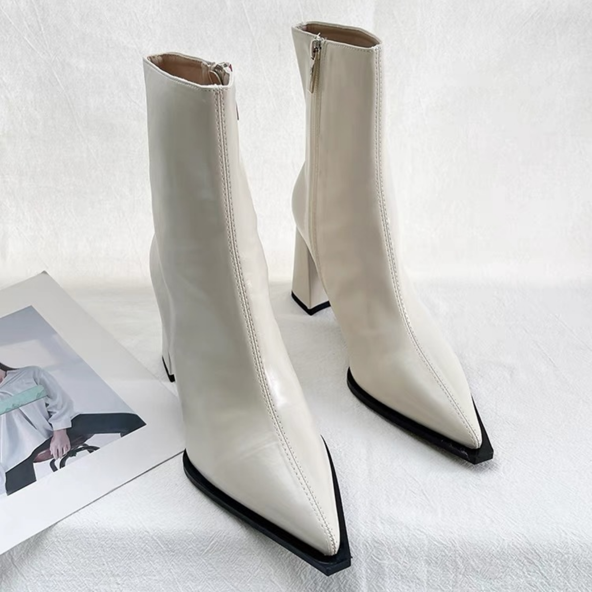 Bota Media de Piel New York