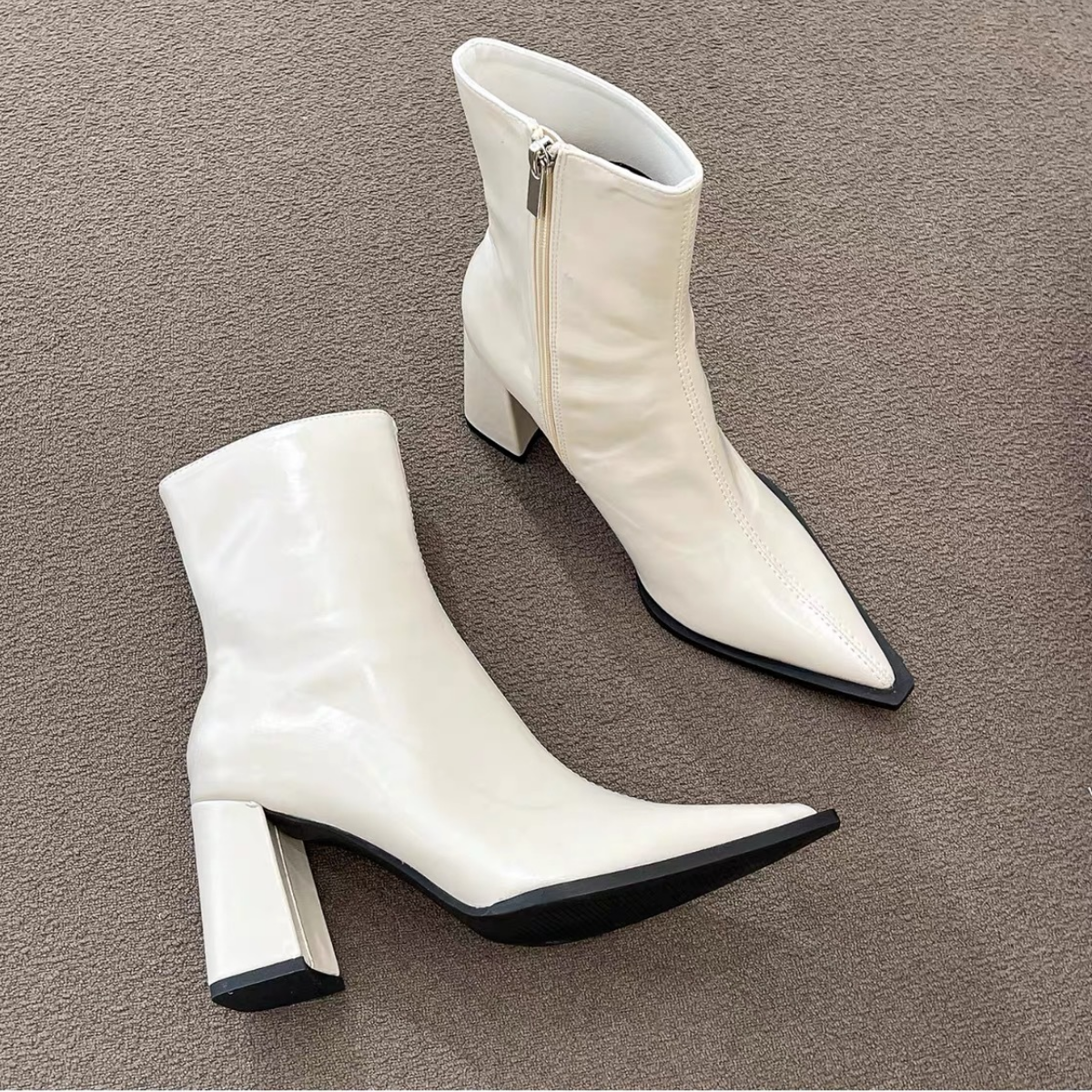 Bota Media de Piel New York