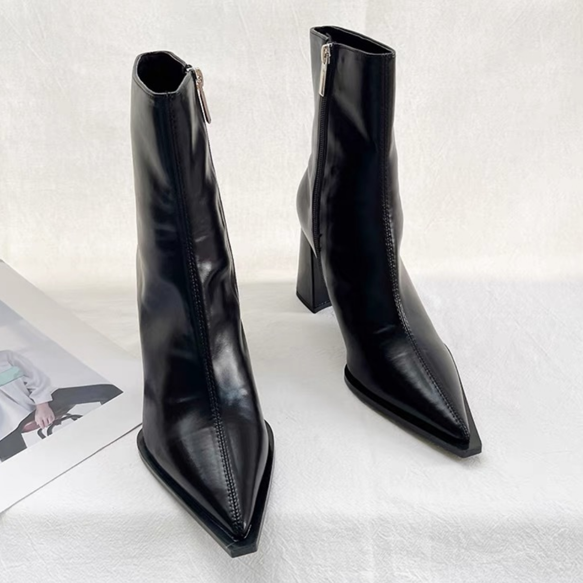 Bota Media de Piel New York
