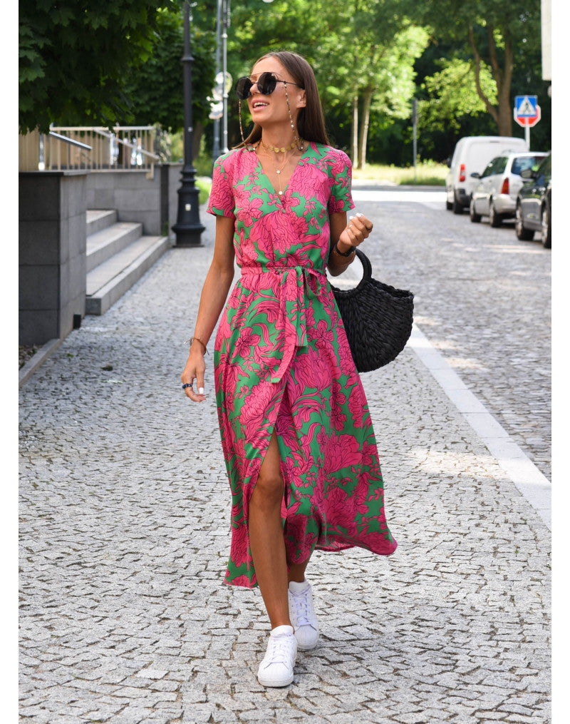 Vestido Midi Floral - Comodo
