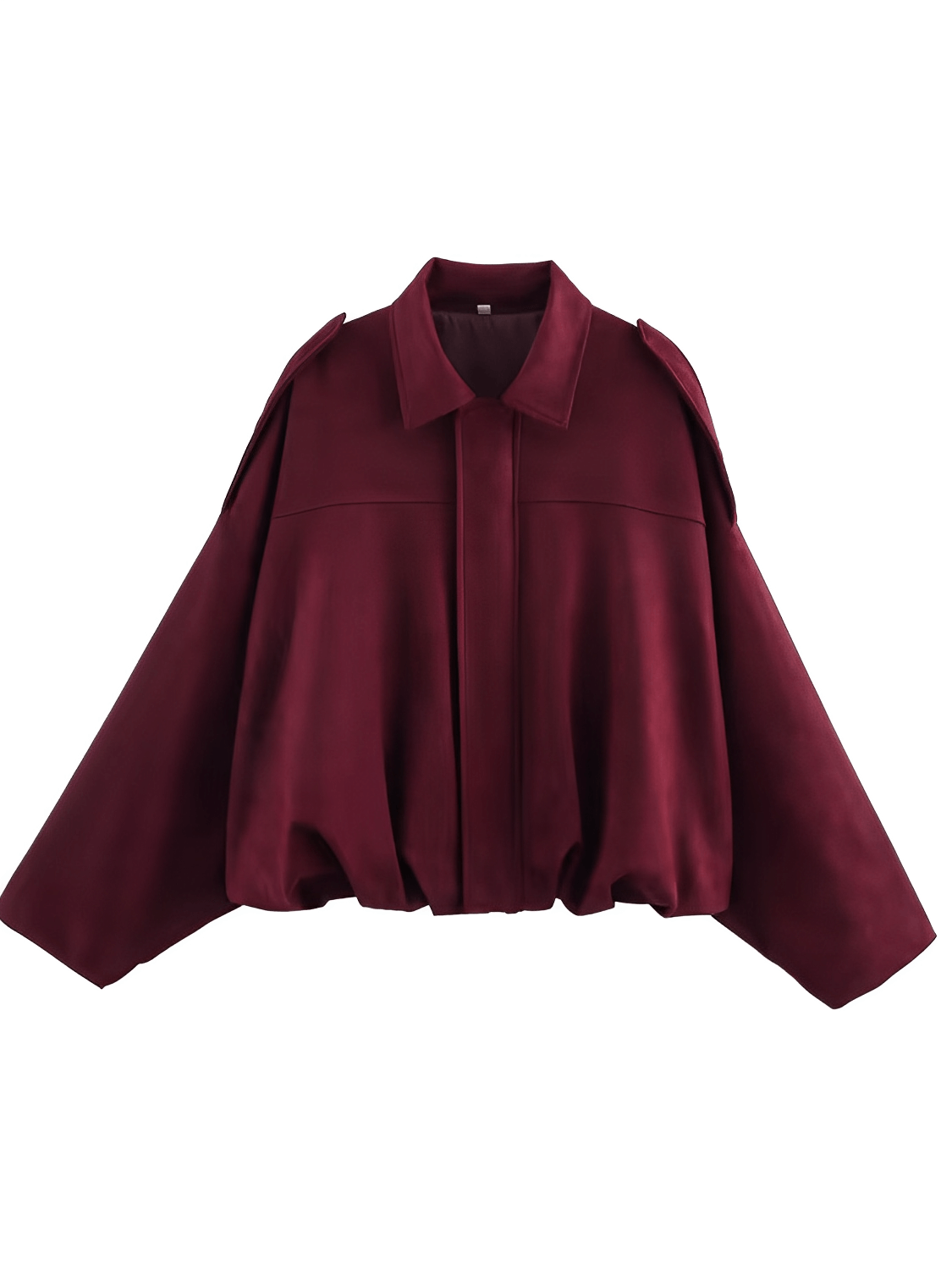 Herminia | Chaqueta Bomber Oversized Zíper Recortes