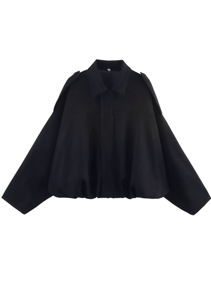 Herminia | Chaqueta Bomber Oversized Zíper Recortes