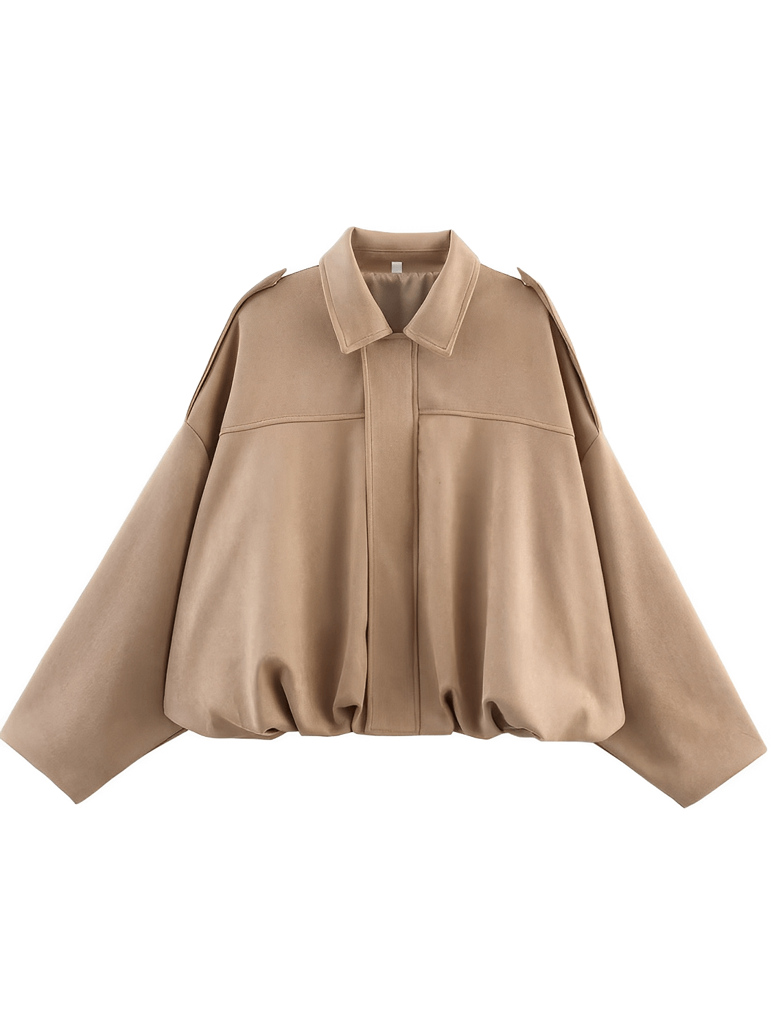 Herminia | Chaqueta Bomber Oversized Zíper Recortes