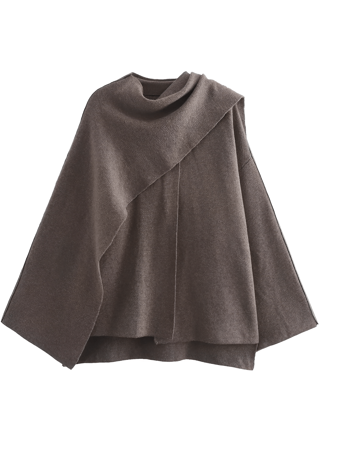 Bernarda | Abrigo Poncho Mujer Cuello Bufanda Elegante