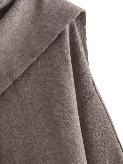 Bernarda | Abrigo Poncho Mujer Cuello Bufanda Elegante