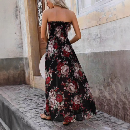 Vestido Largo Estampado Floral Barcelona