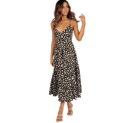 Vestido Midi Estampado Floral Venecia