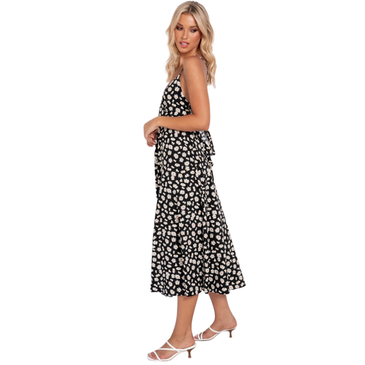 Vestido Midi Estampado Floral Venecia