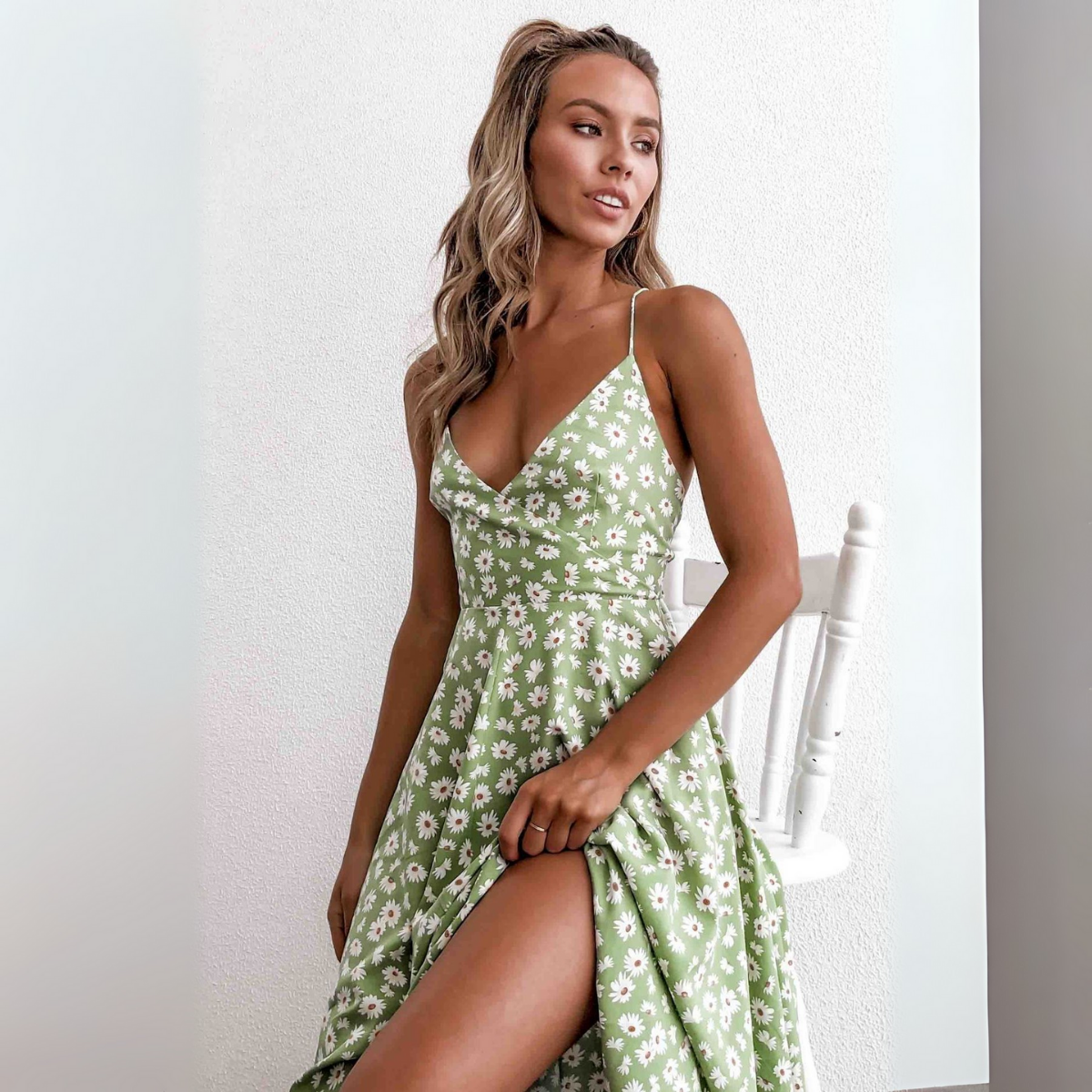 Vestido Midi Estampado Floral Venecia