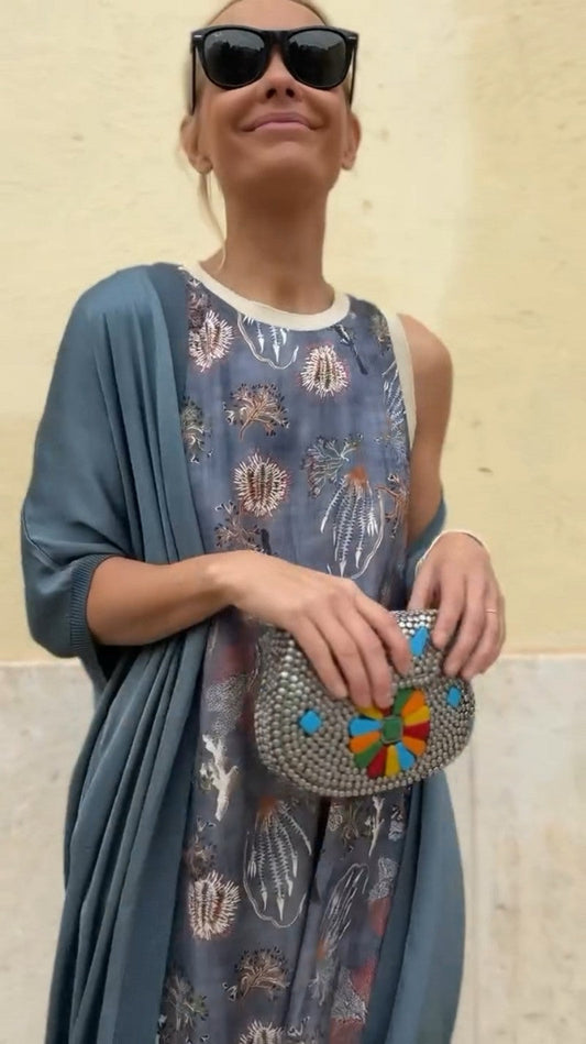 Zinnia™ | Vestido largo con Chal a Juego Sofisticado