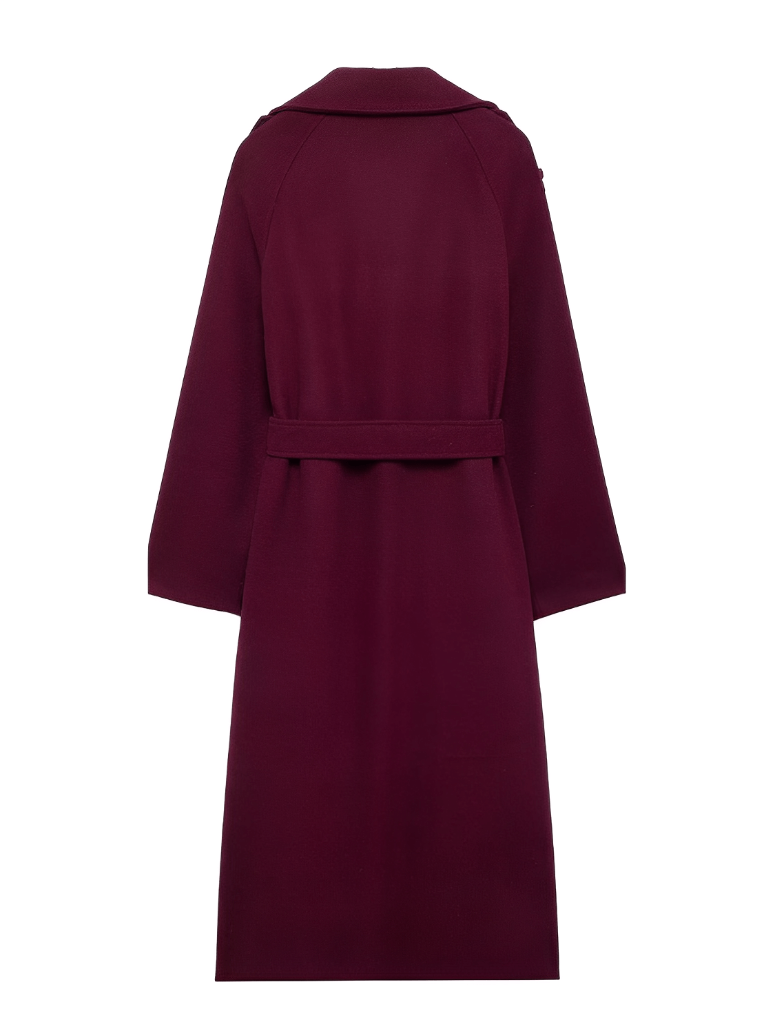 Leonarda | Sobretodo Largo de Lana Batida con Solapas Botones