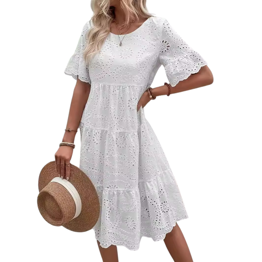Vestido Midi Blanco Athenas