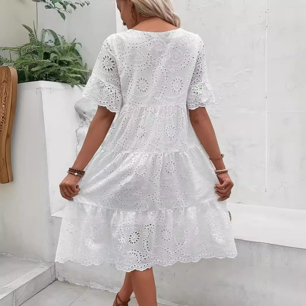 Vestido Midi Blanco Athenas