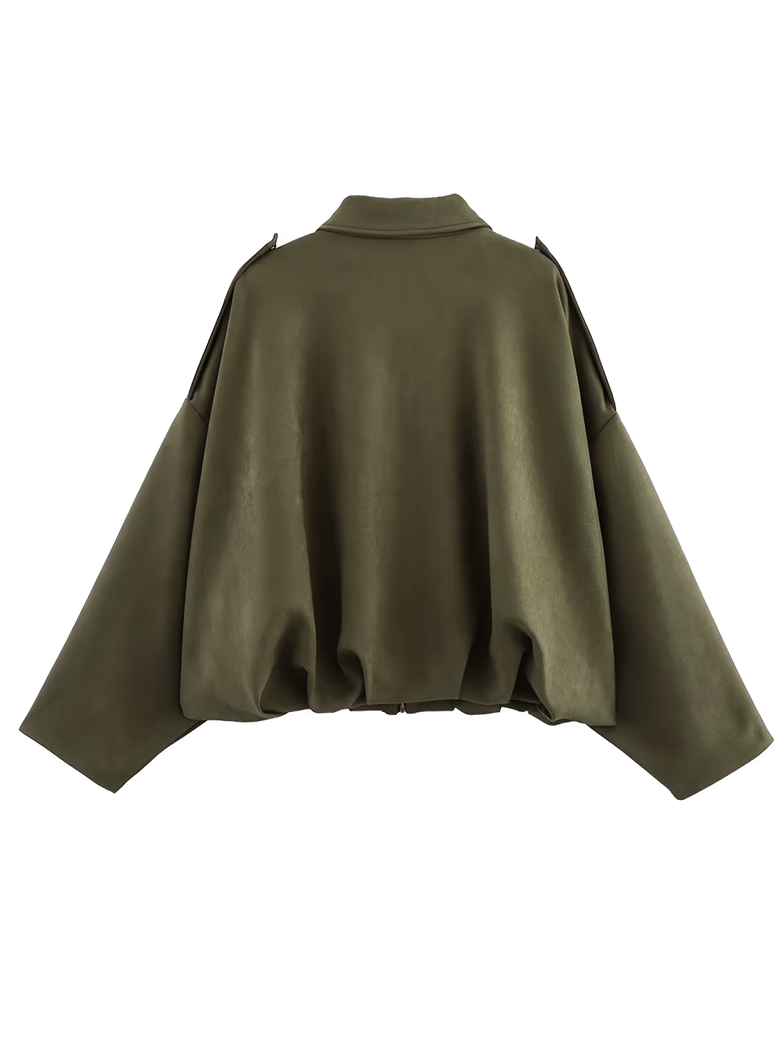 Herminia | Chaqueta Bomber Oversized Zíper Recortes