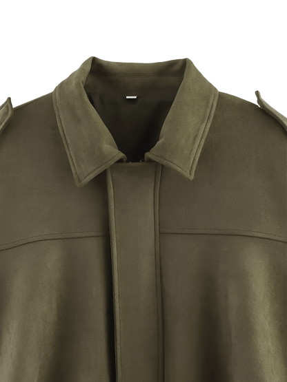 Herminia | Chaqueta Bomber Oversized Zíper Recortes