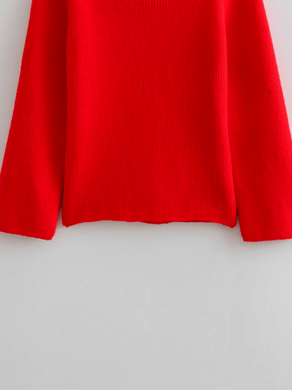 Alzira | Suéter Punto Grueso Ombros Descubiertos Amplio