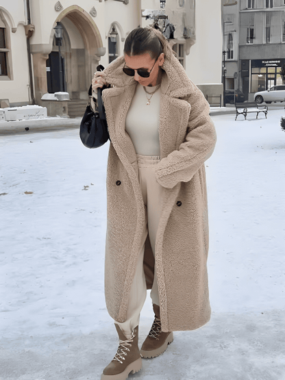 Filomena | Abrigo de lana de peluche con hebillas