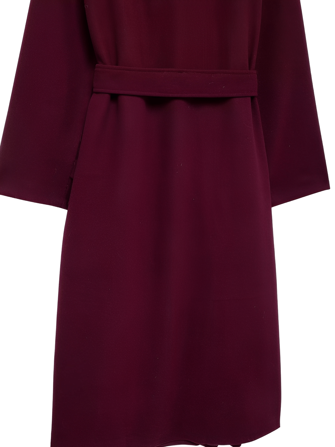 Leonarda | Sobretodo Largo de Lana Batida con Solapas Botones