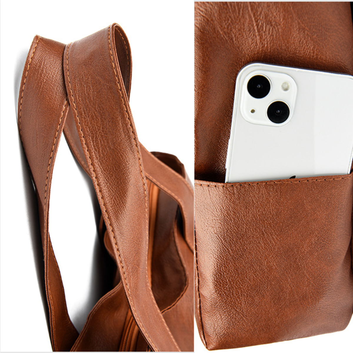 Bolso Shopper de Piel Manuella