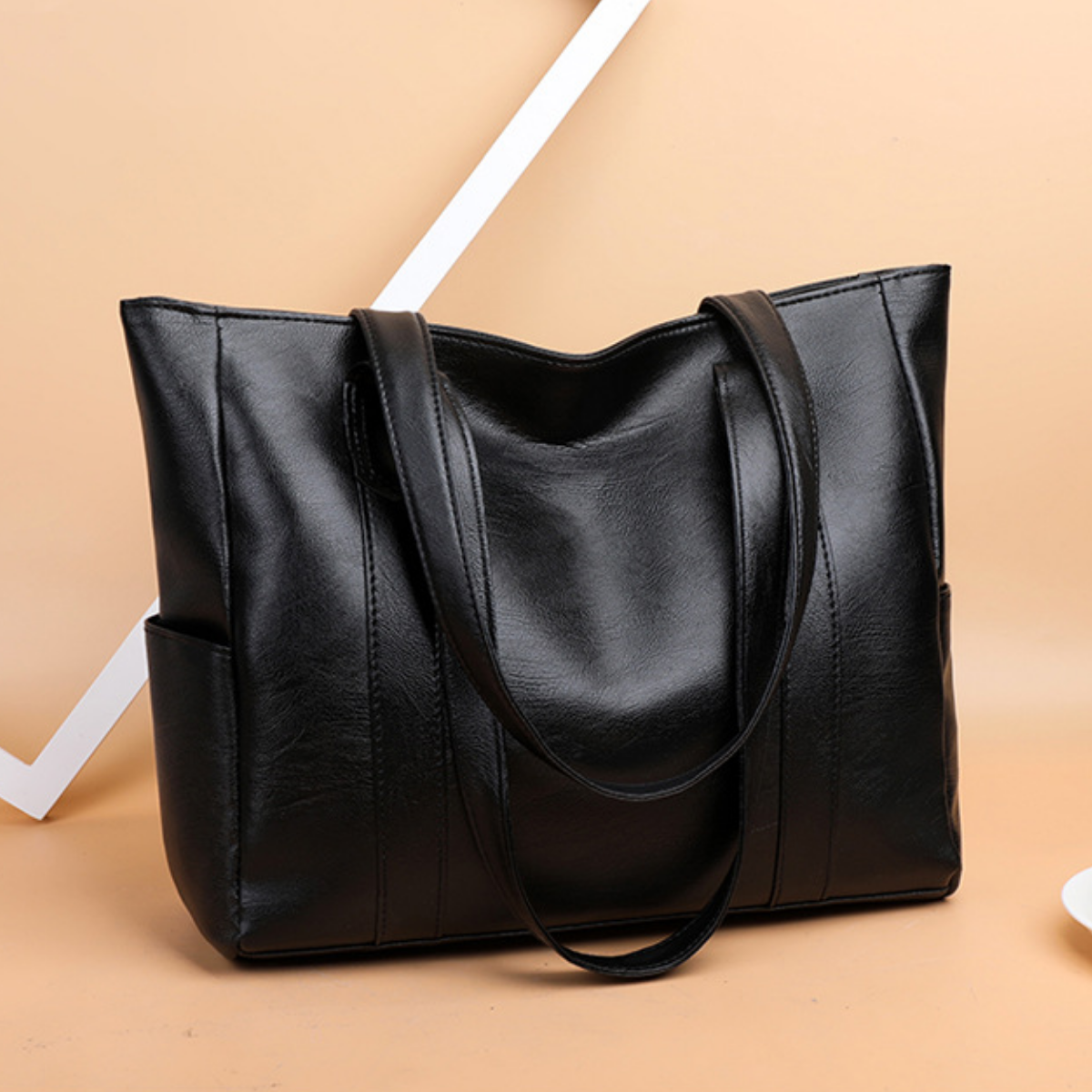 Bolso Shopper Clásico de Piel Simone
