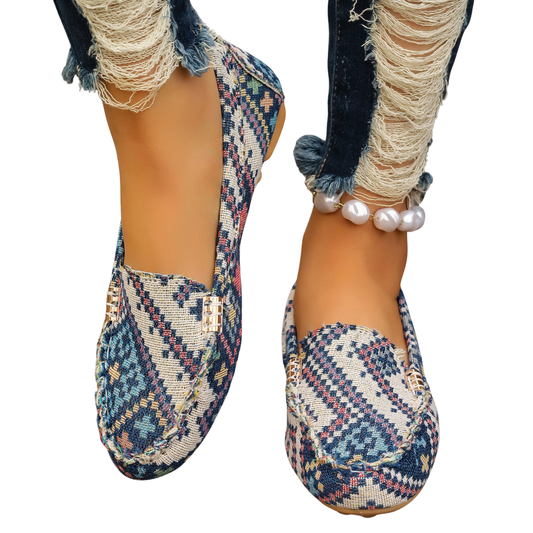 Mocasín Femenino Estampado Dublin