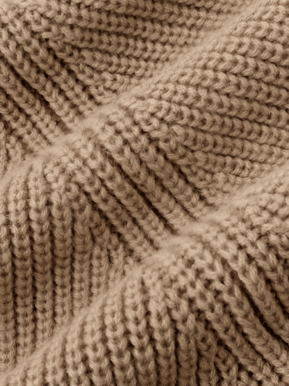 Carmelita | Suéter de punto estilo capa para mujer con cuello alto