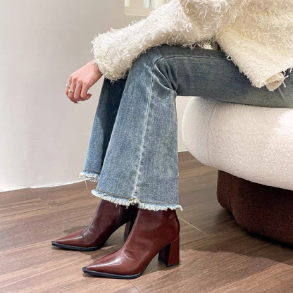 Bota Media de Piel New York