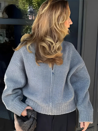 Consolación | Chaqueta Bomber Canelada Con Cremallera Ajuste Fino