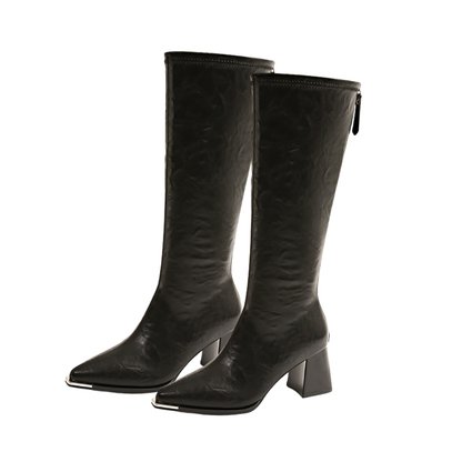 Bota Alta de Piel Detroit