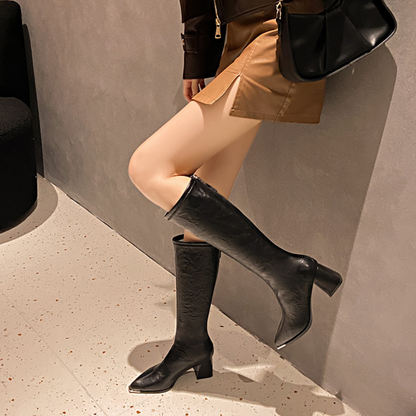 Bota Alta de Piel Detroit