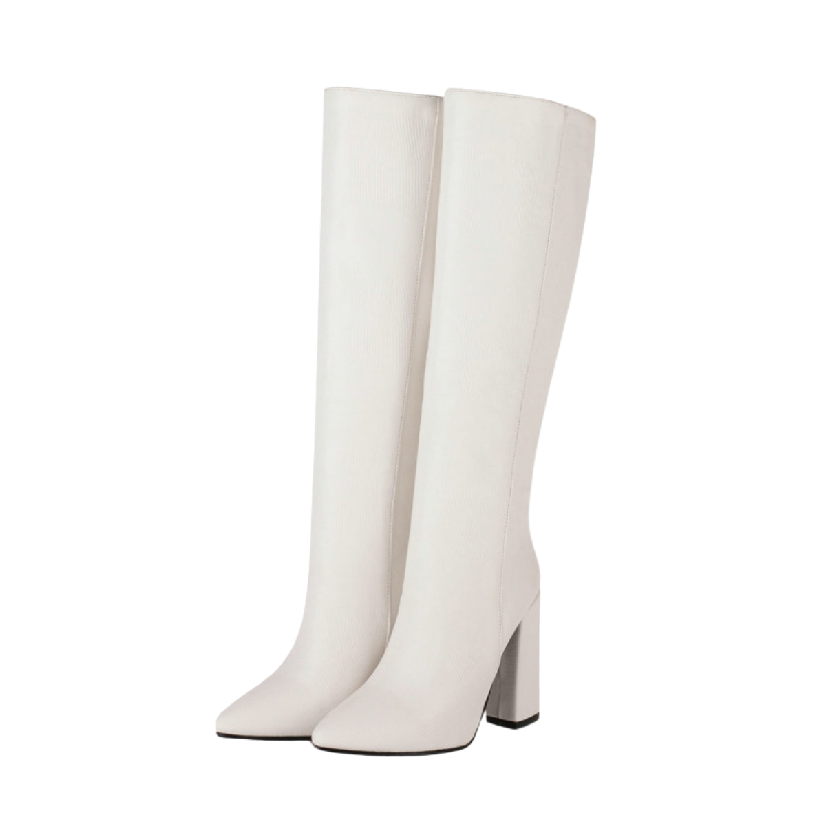 Bota Alta de Piel con Tacón Houston