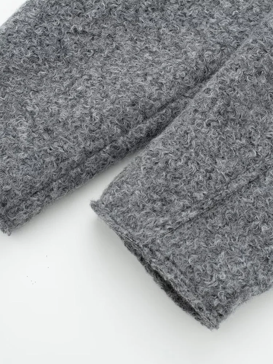 Belénia | Chaqueta bomber de lana con bolsillos y cremallera para clima frío