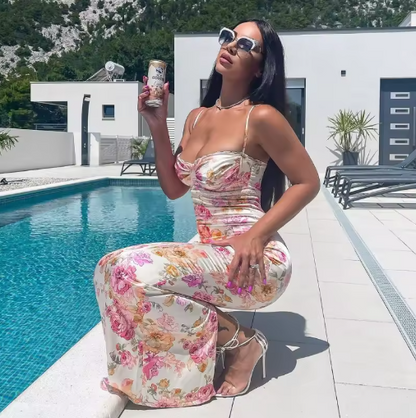 Belinda™ | Vestido ajustado de Verano con Flores