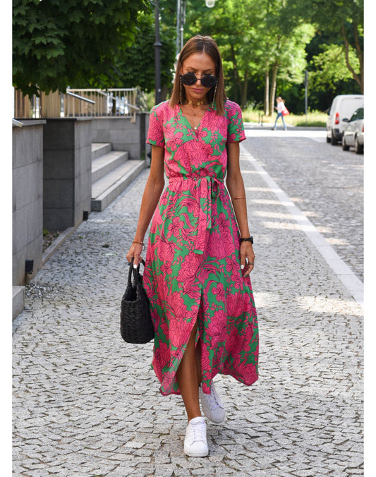 Vestido Midi Floral - Comodo
