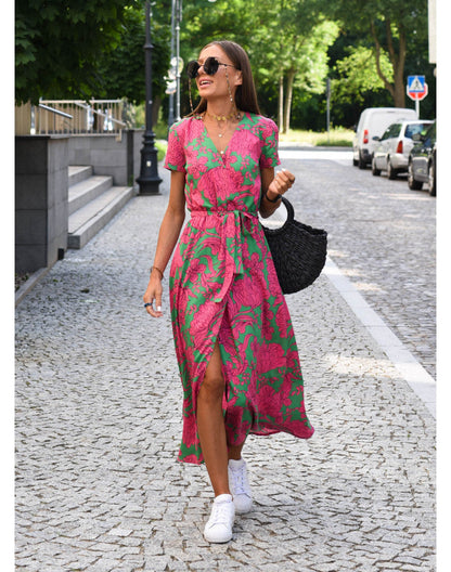 Vestido Midi Floral - Comodo