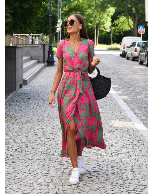 Vestido Midi Floral - Comodo