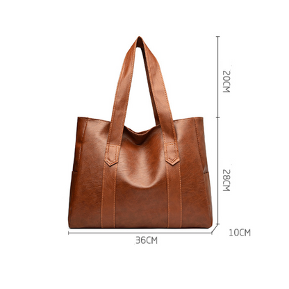 Bolso Shopper de Piel Manuella