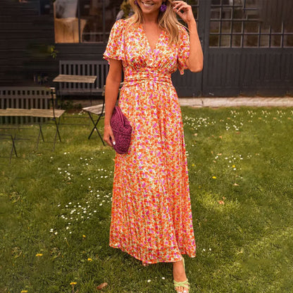 Vestido de verano con escote en V - Roma