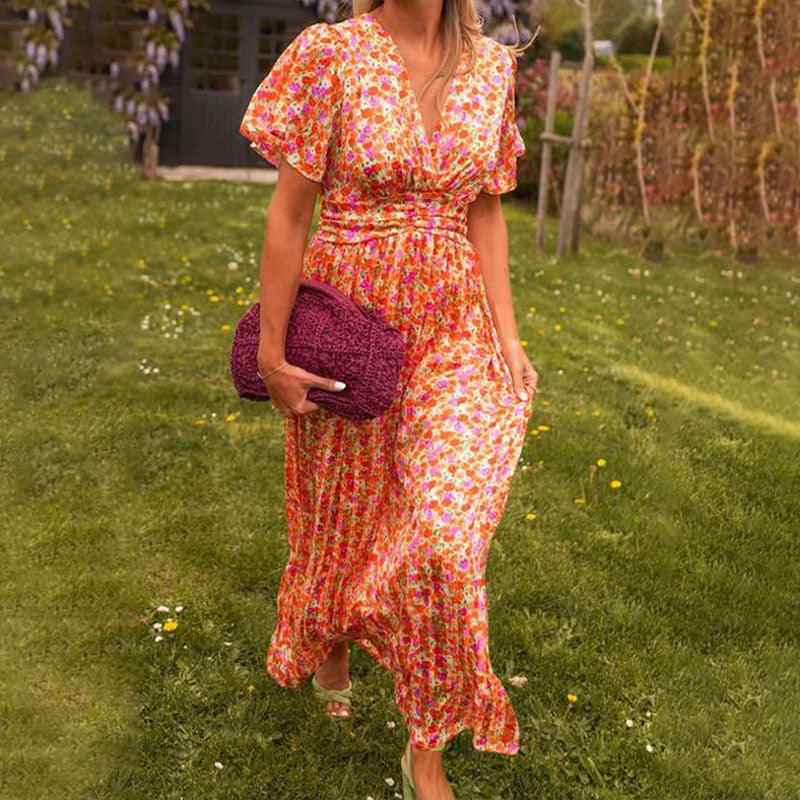 Vestido de verano con escote en V - Roma