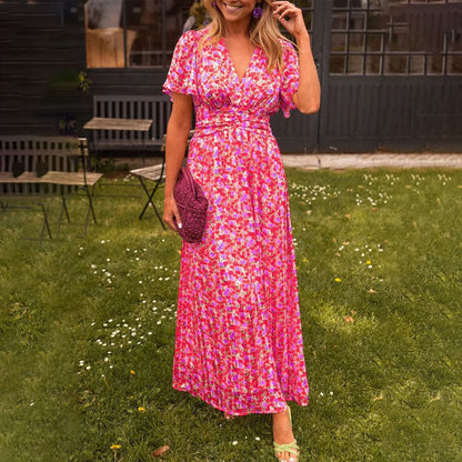 Vestido de verano con escote en V - Roma