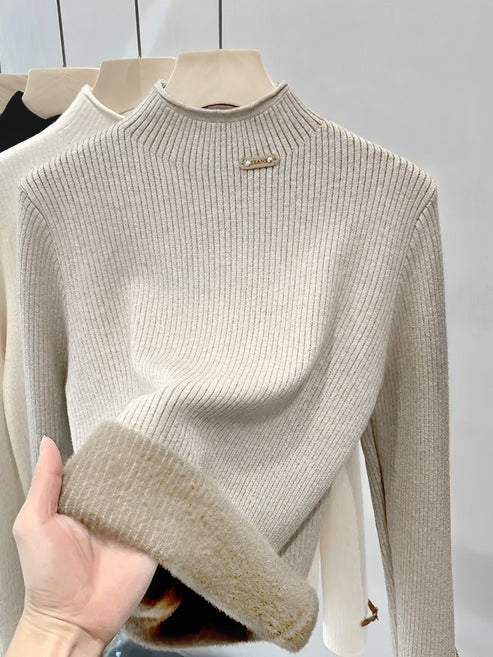 Feliciana | Sueter Algodon Peluciado Cuello Alto Comodo